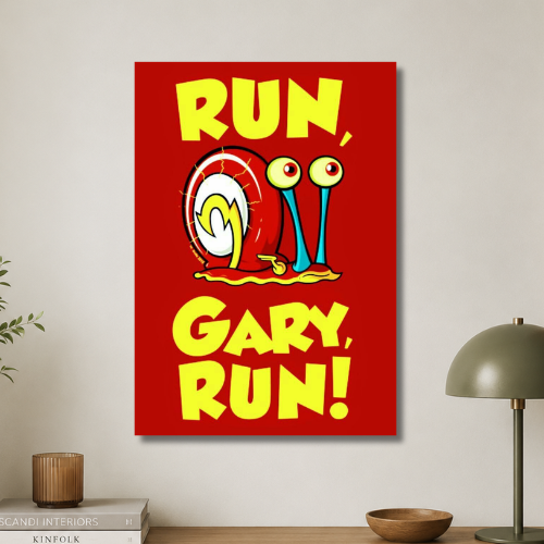 Run gary run  wall poster