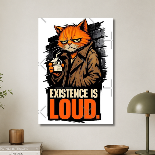 Existence is loud  wall poster