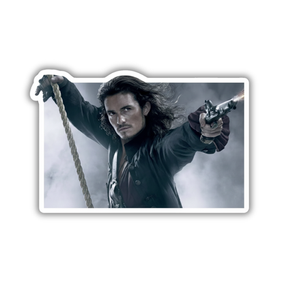 Will on fire sticker