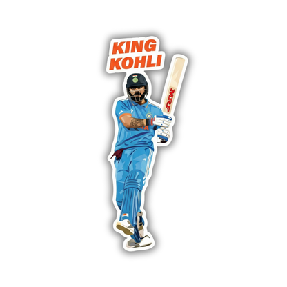 Kohli king sticker