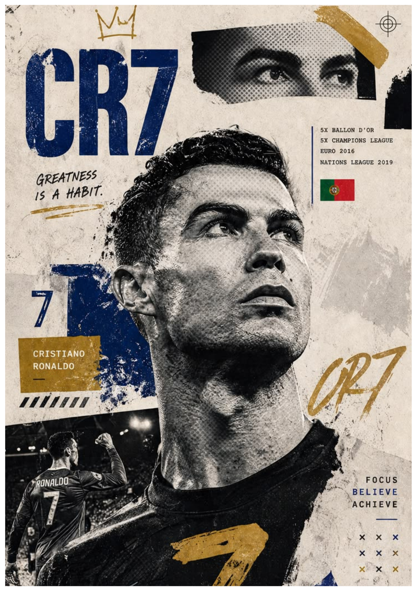 Cristiano Ronaldo Wall Poster Collection (Set of 8)