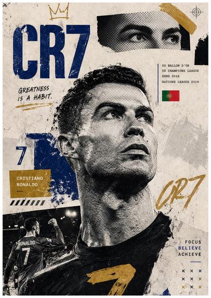 Cristiano Ronaldo Wall Poster Collection (Set of 8)