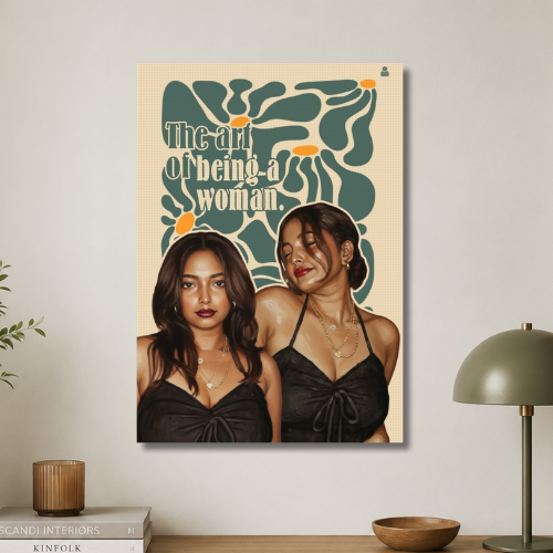 The art of being a woman wall poster