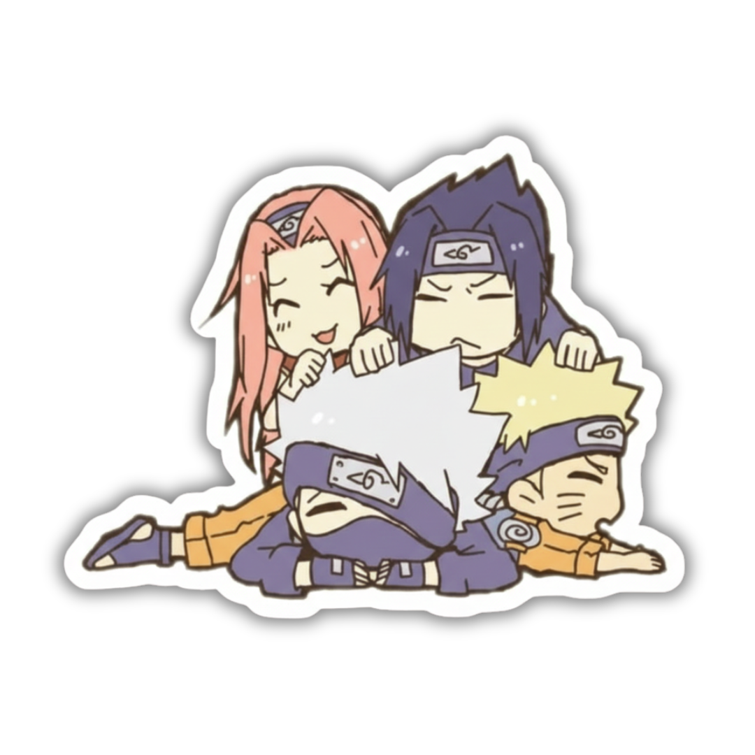 Ninja Pile-Up sticker