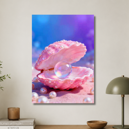 Pink pearl wall poster