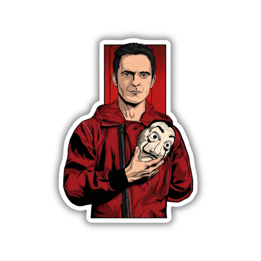 Berlin heist sticker
