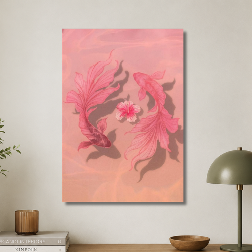 Aura of pink wall poster