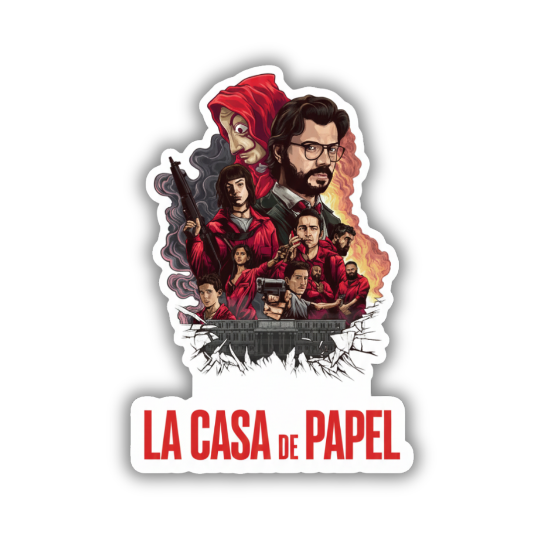 La casal DE papel sticker