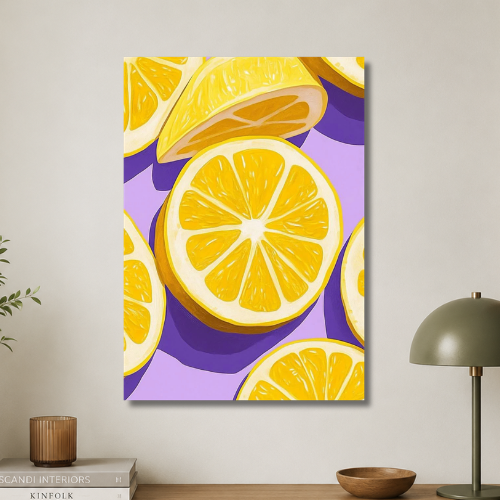 Lemon wall poster