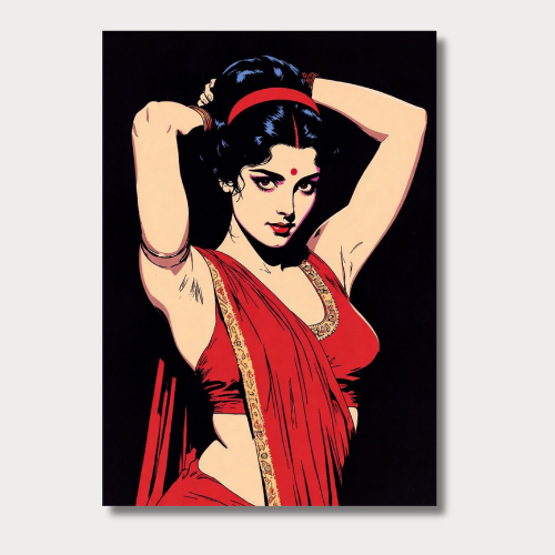 Retro radiance wall poster
