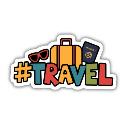#Travel Sticker