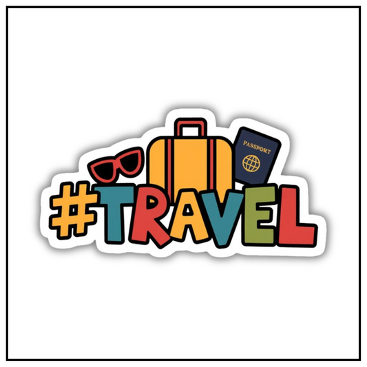 #Travel Sticker