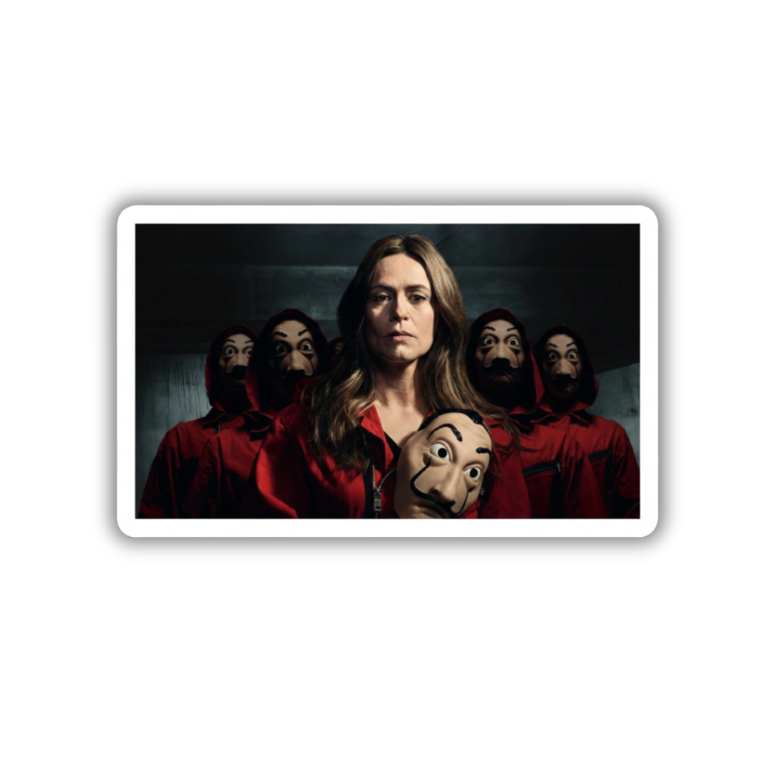 Raquel heist team sticker