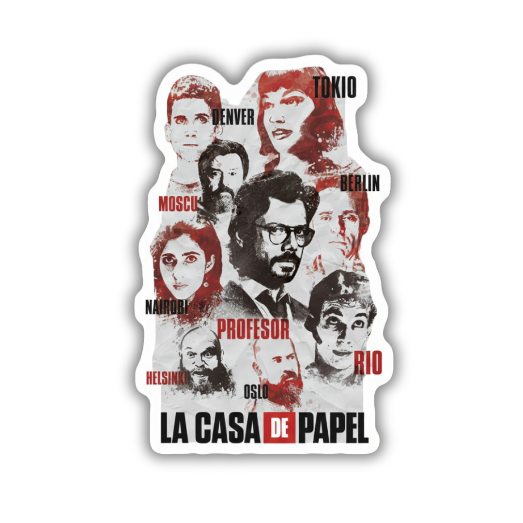 La casal DE papel  v2 sticker