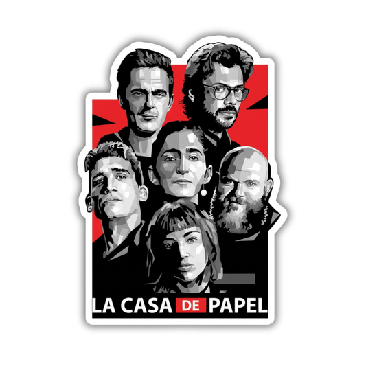 La casal DE papel  v3 sticker