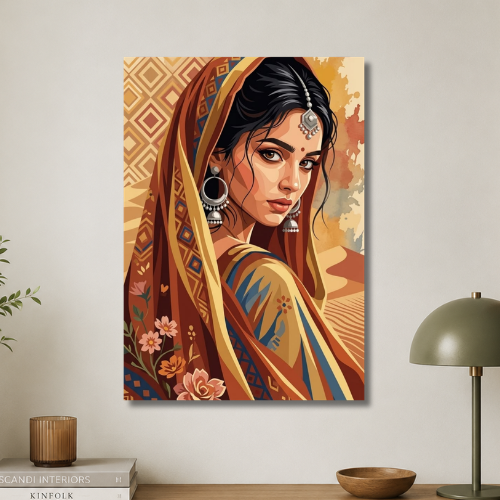 Pakistani girl wall poster