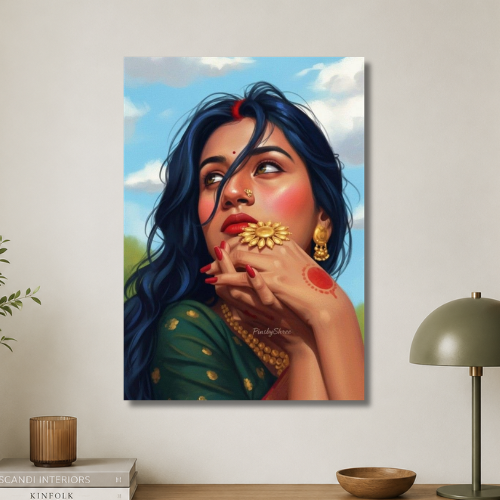 The red beauty wall poster