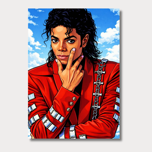 Michael jackson v4 wall poster