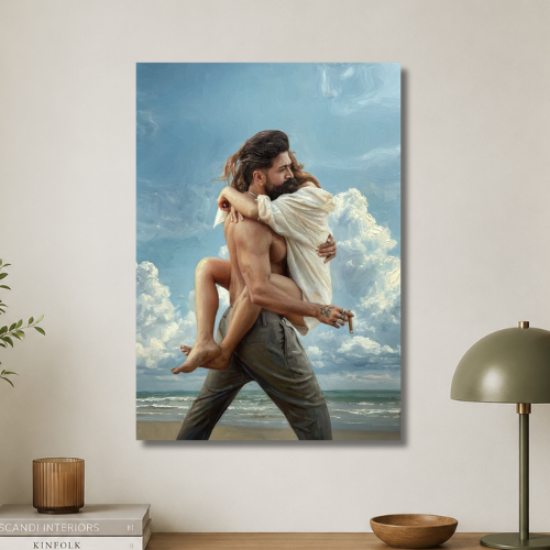 Hug wall poster