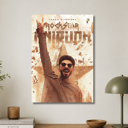 Rockstar Anirudh wall poster