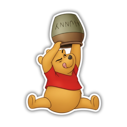 Hungry Pooh sticker