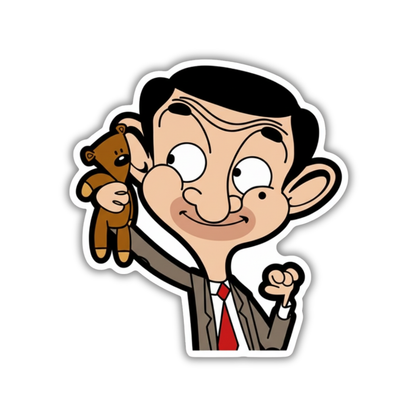Mr. Bean teddy Sticker