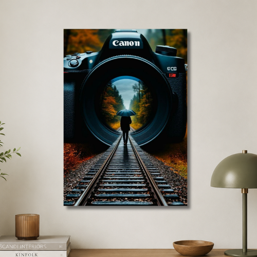 Walk on track wall poster