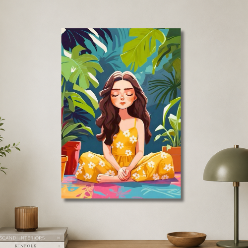 Yoga the peace wall poster