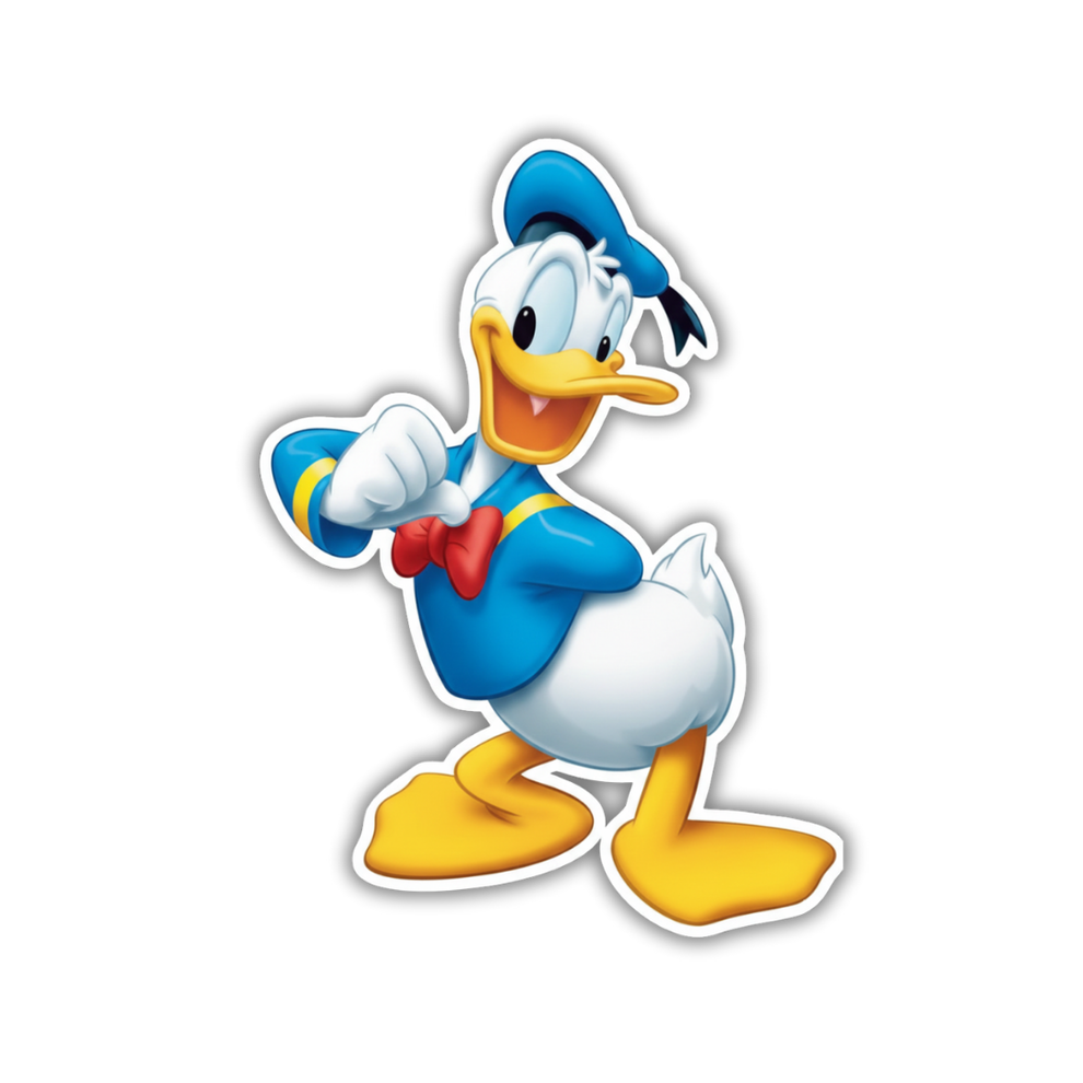 Donald Sticker Donald Duck sticker – Sticky Vibez