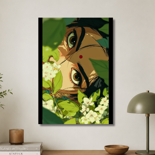Beauty on eye wall poster