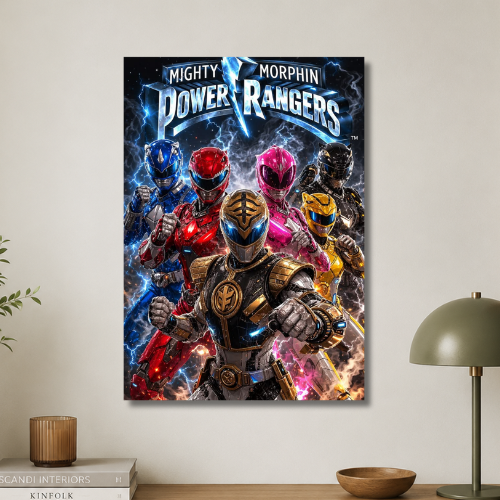 Power rangers: mighty morphin wall poster