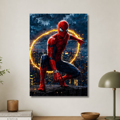 Spiderman: the fire ring wall poster