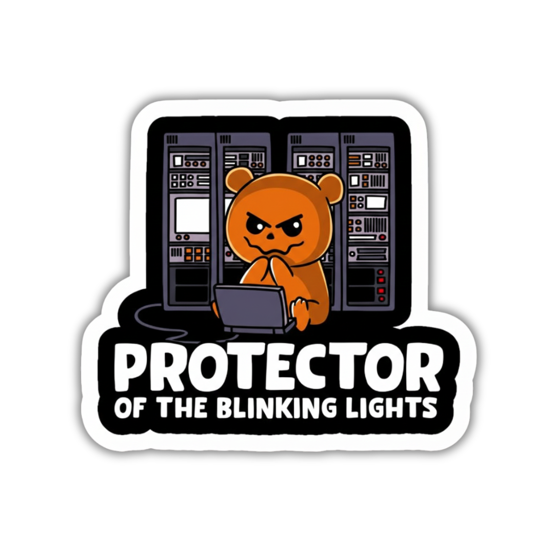 Protecter of the blinking lights sticker