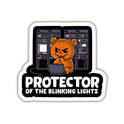 Protecter of the blinking lights sticker