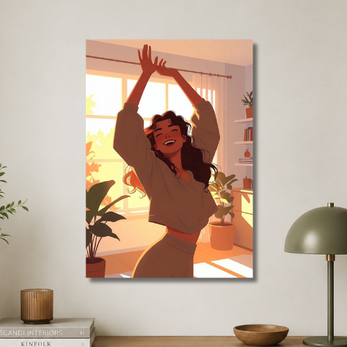 Dancing beauty wall poster