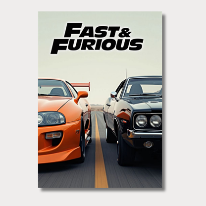 Fast & furious wall poster