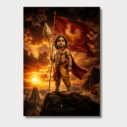 Murugan Wall Poster Collection (Set of 8)