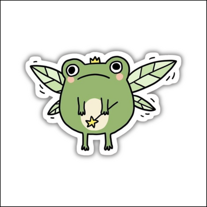 Frog Fly Sticker