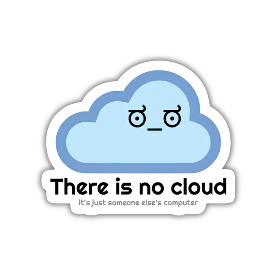 There is no cloud sticker