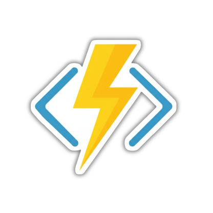 Azure spark sticker