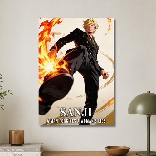 Sanji : a man forgives a woman's lies wall poster