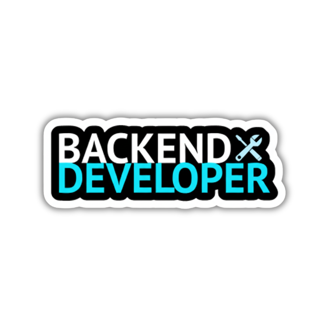 backend developer sticker