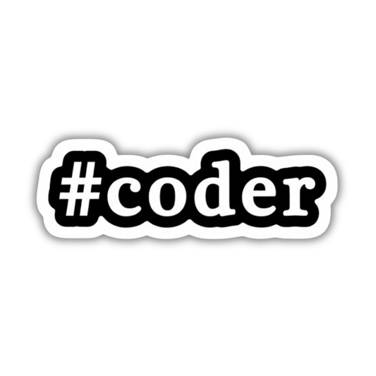#coder sticker