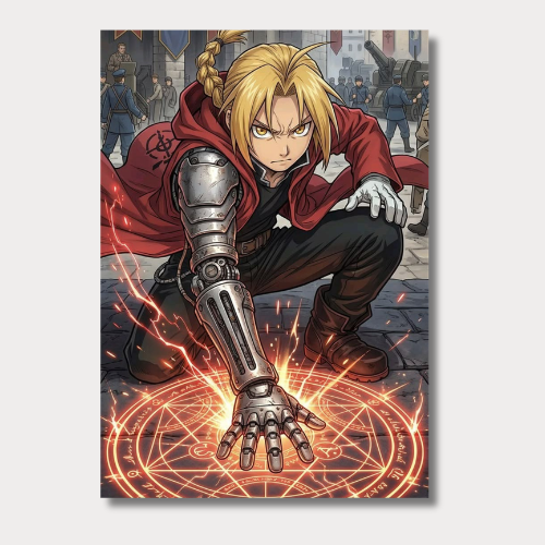 Fullmetal alchemist: edward elric the power wall poster