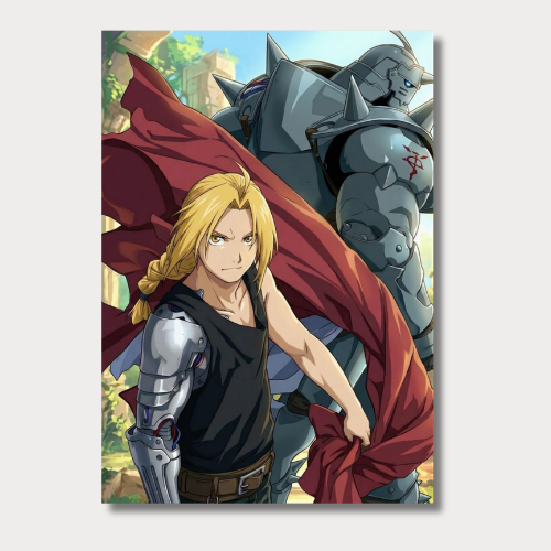 Fullmetal alchemist: edward and elric wall poster