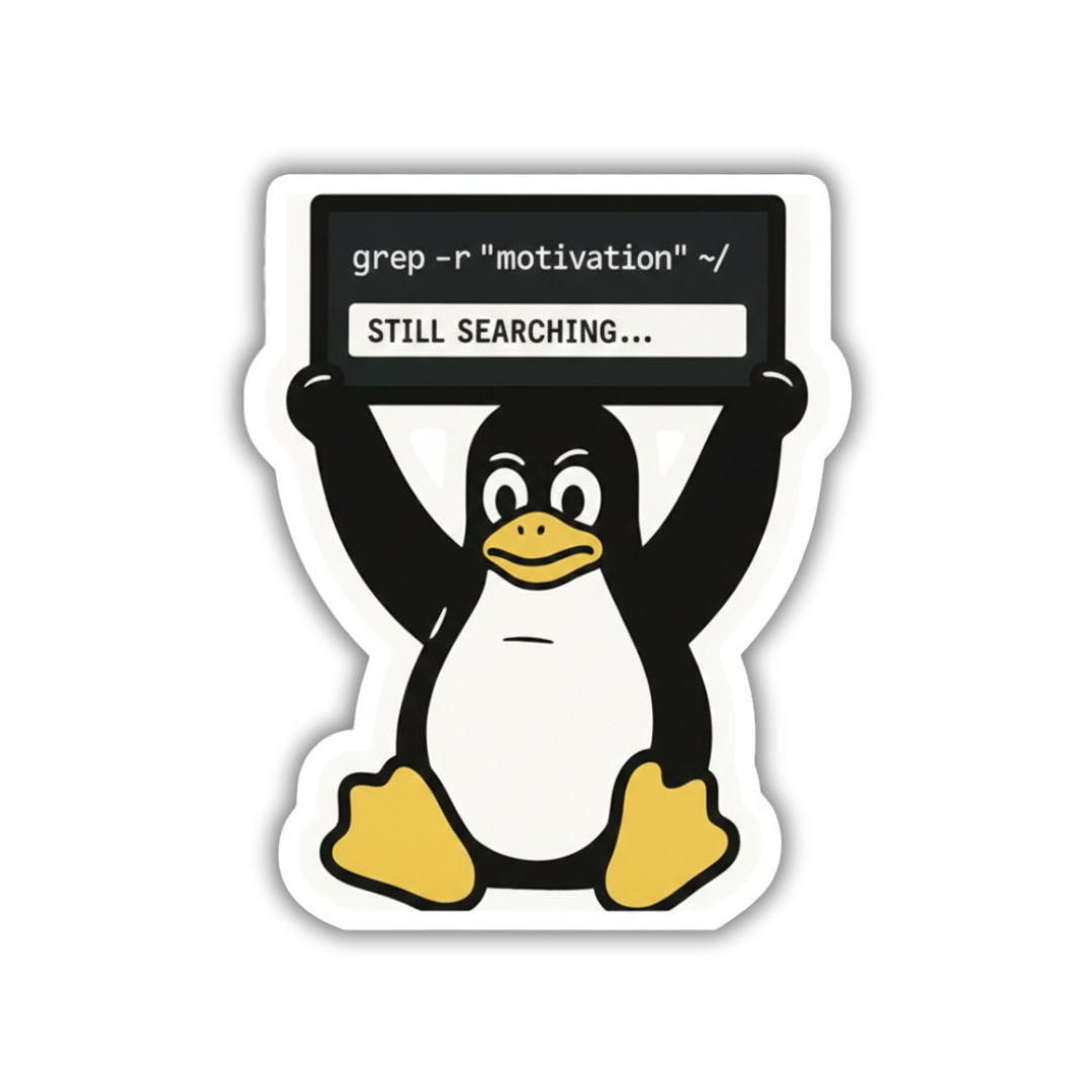 The Grep Motivation Search Sticker