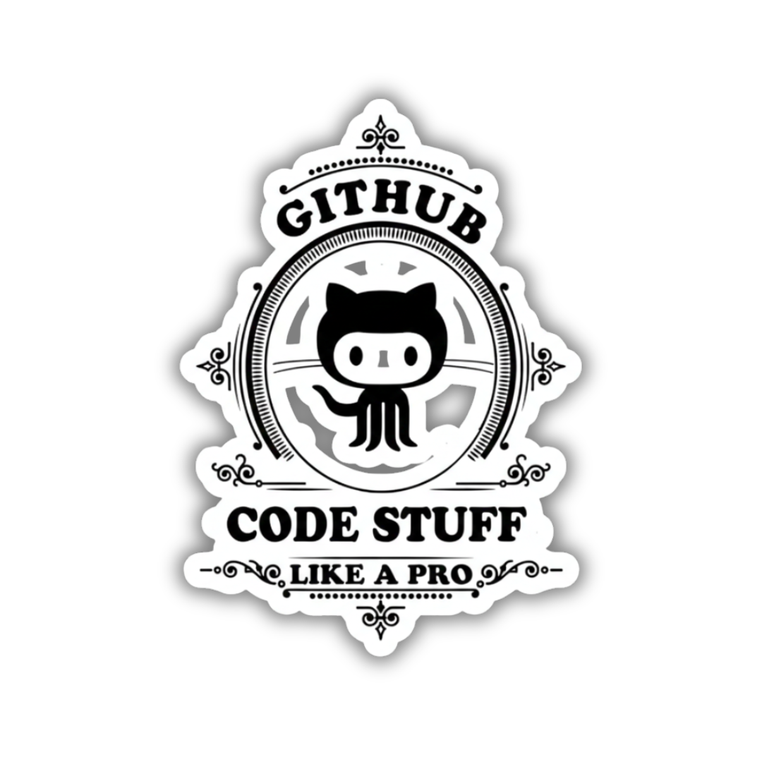 Git hub code stuff like pro sticker