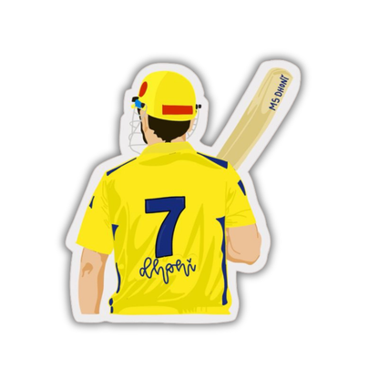 CSK Dhoni sticker