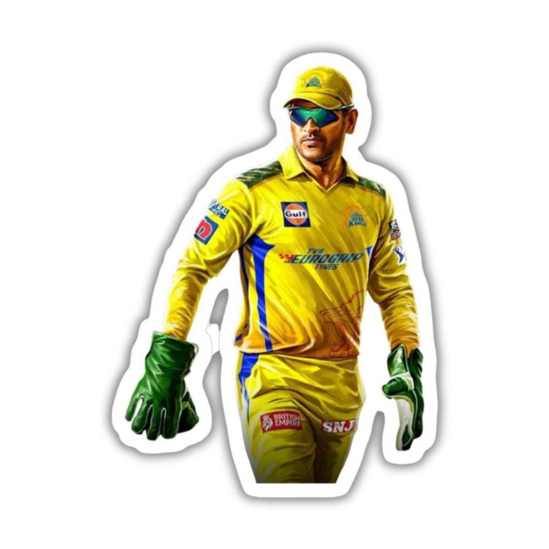CSK Dhoni sticker