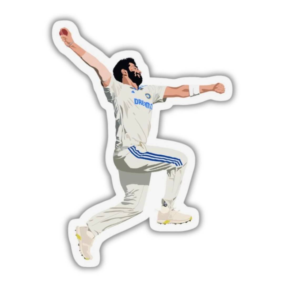 Bumrah bowling sticker